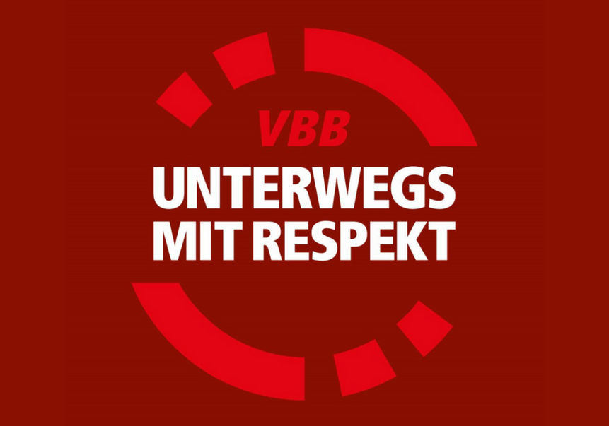 Unterwegs mit Respekt VBB-Logo "Unterwegs mit Respekt"