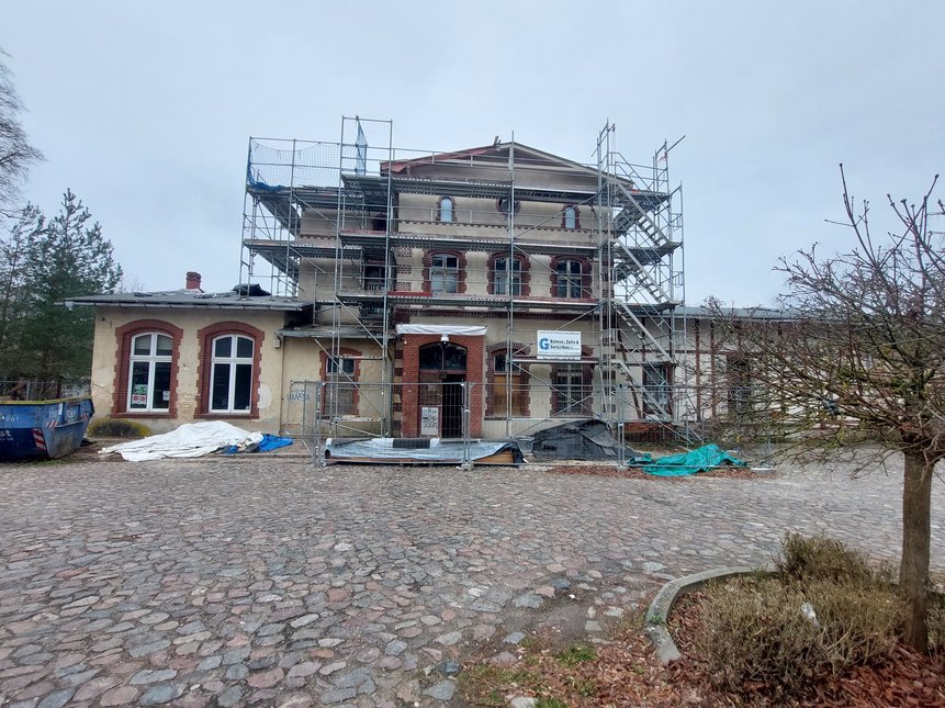 Empfangsgebäude Lindow in Entwicklung