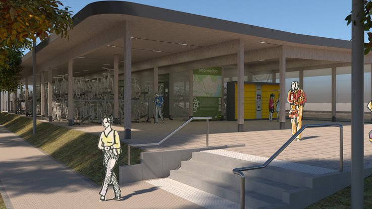 Pilotprojekt "Modulares Fahrradparken" im Land Brandenburg