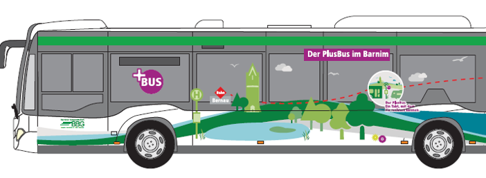 Silhouette des PlusBus Airpot-Region